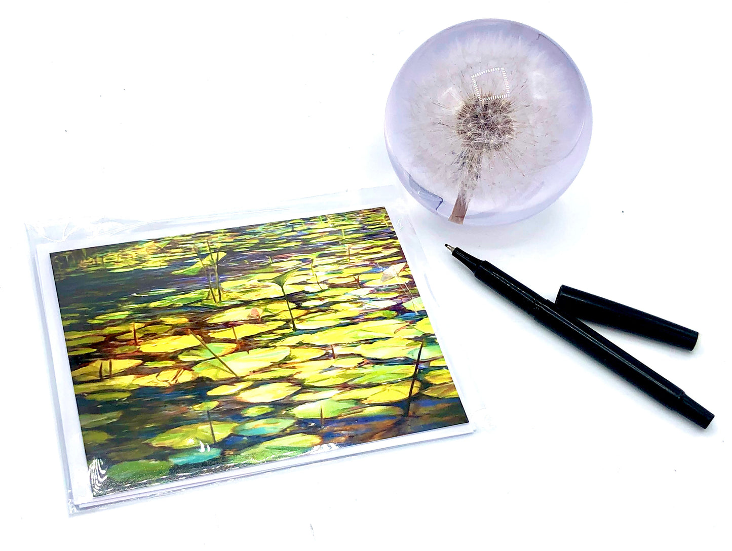 2 Greeting Cards- Set # 1 (Water Lilies & Morning Light)