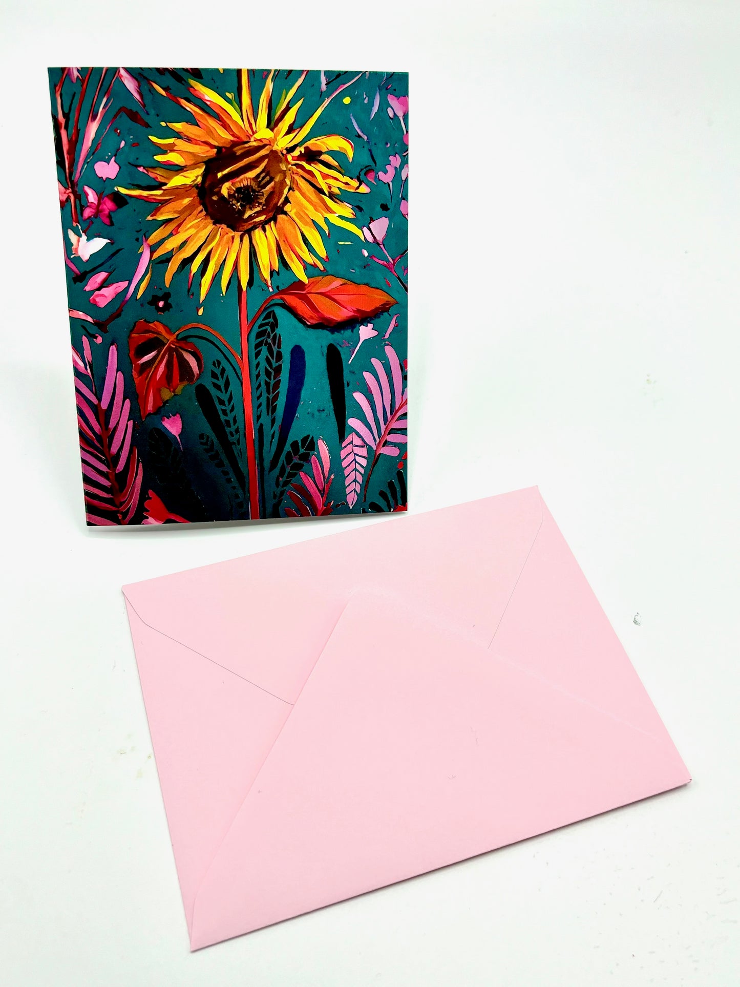 One Greeting Card- Sunflower
