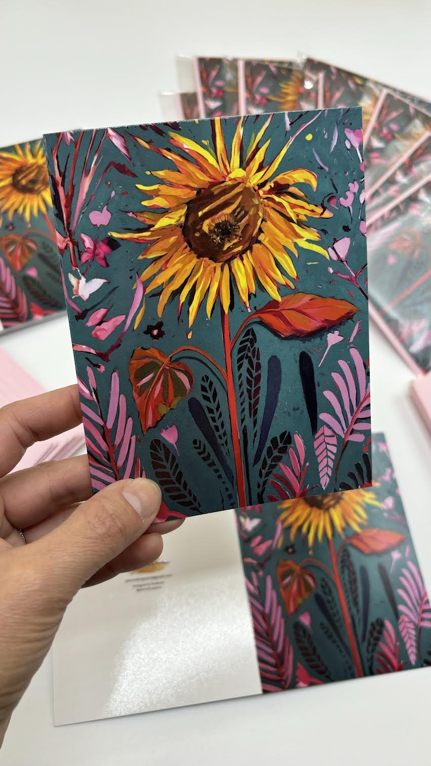 One Greeting Card- Sunflower