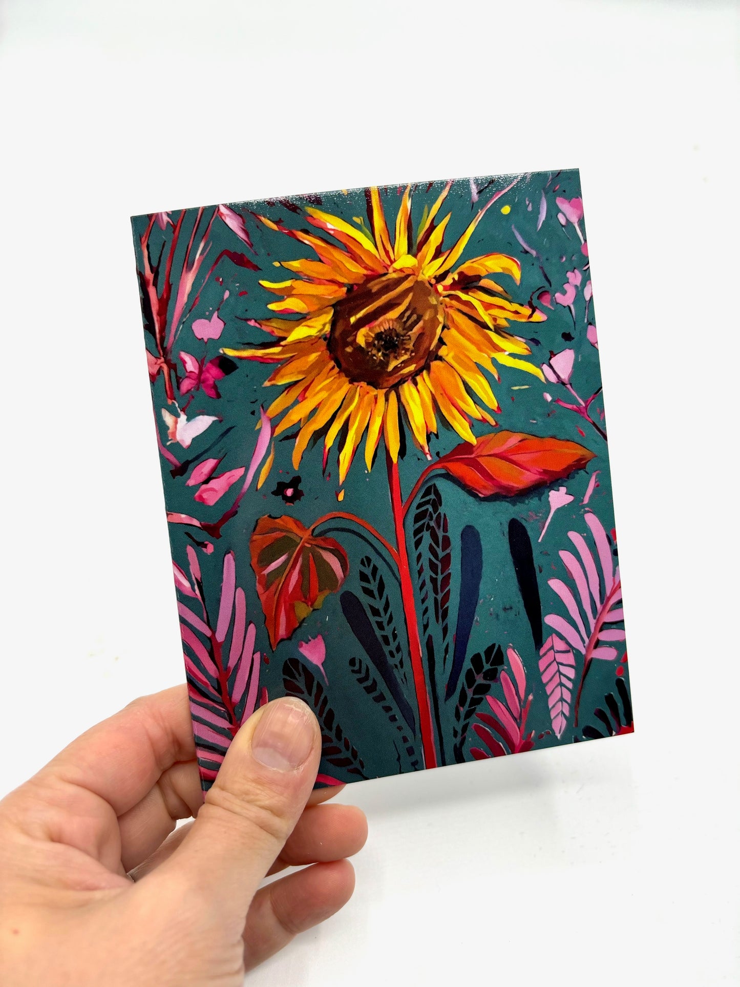 One Greeting Card- Sunflower