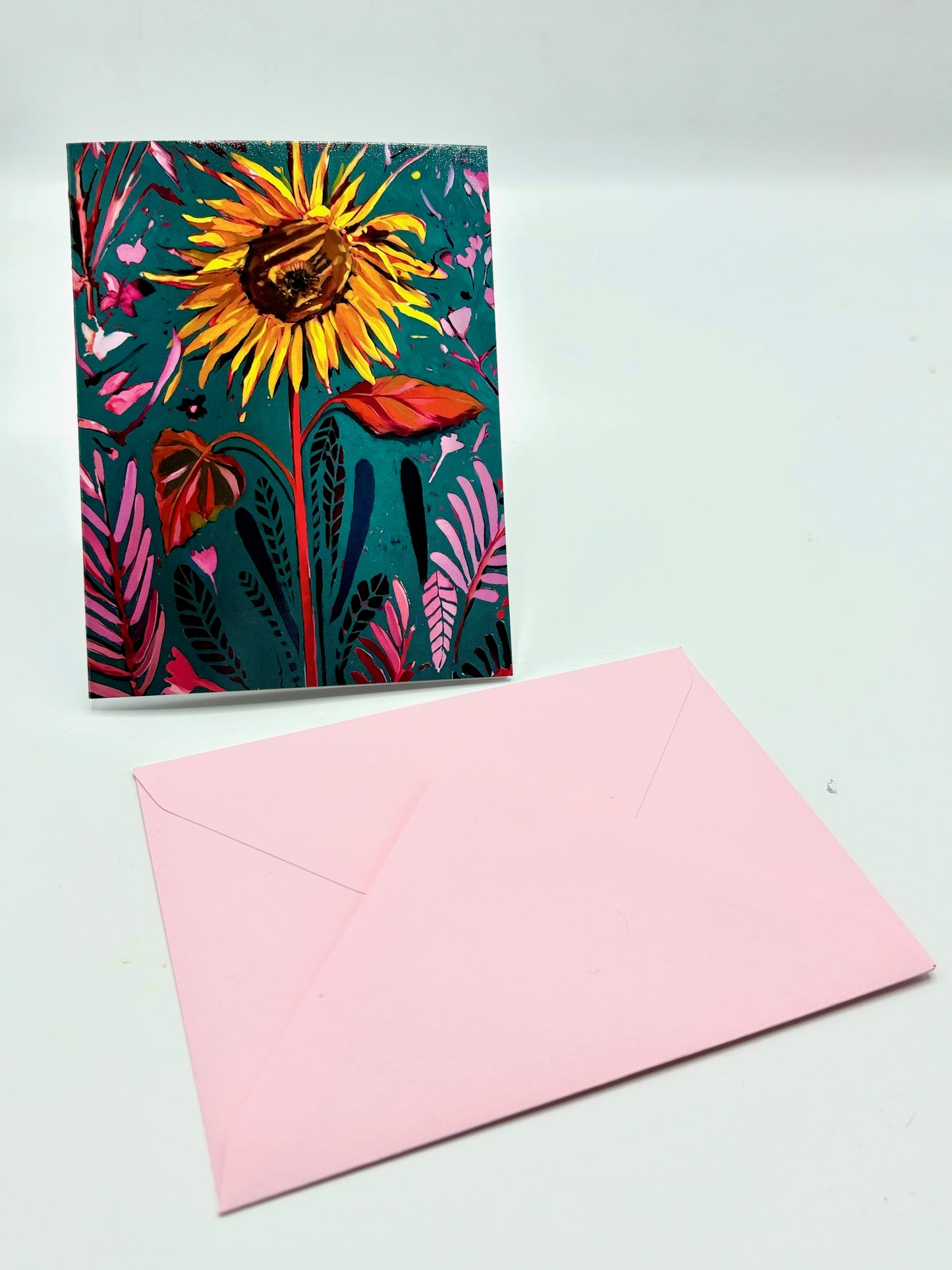 One Greeting Card- Sunflower