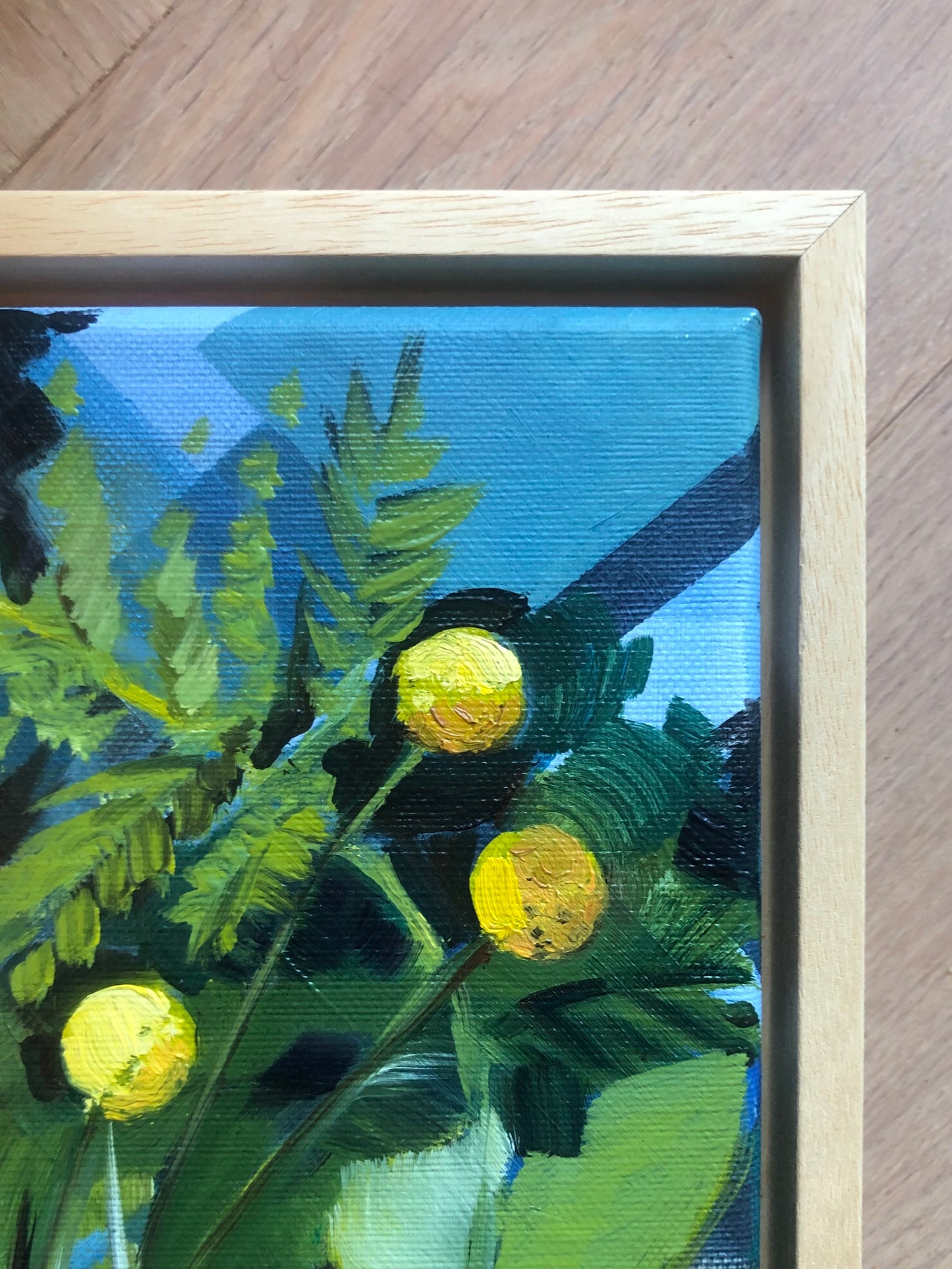 Pompom love corner frame
