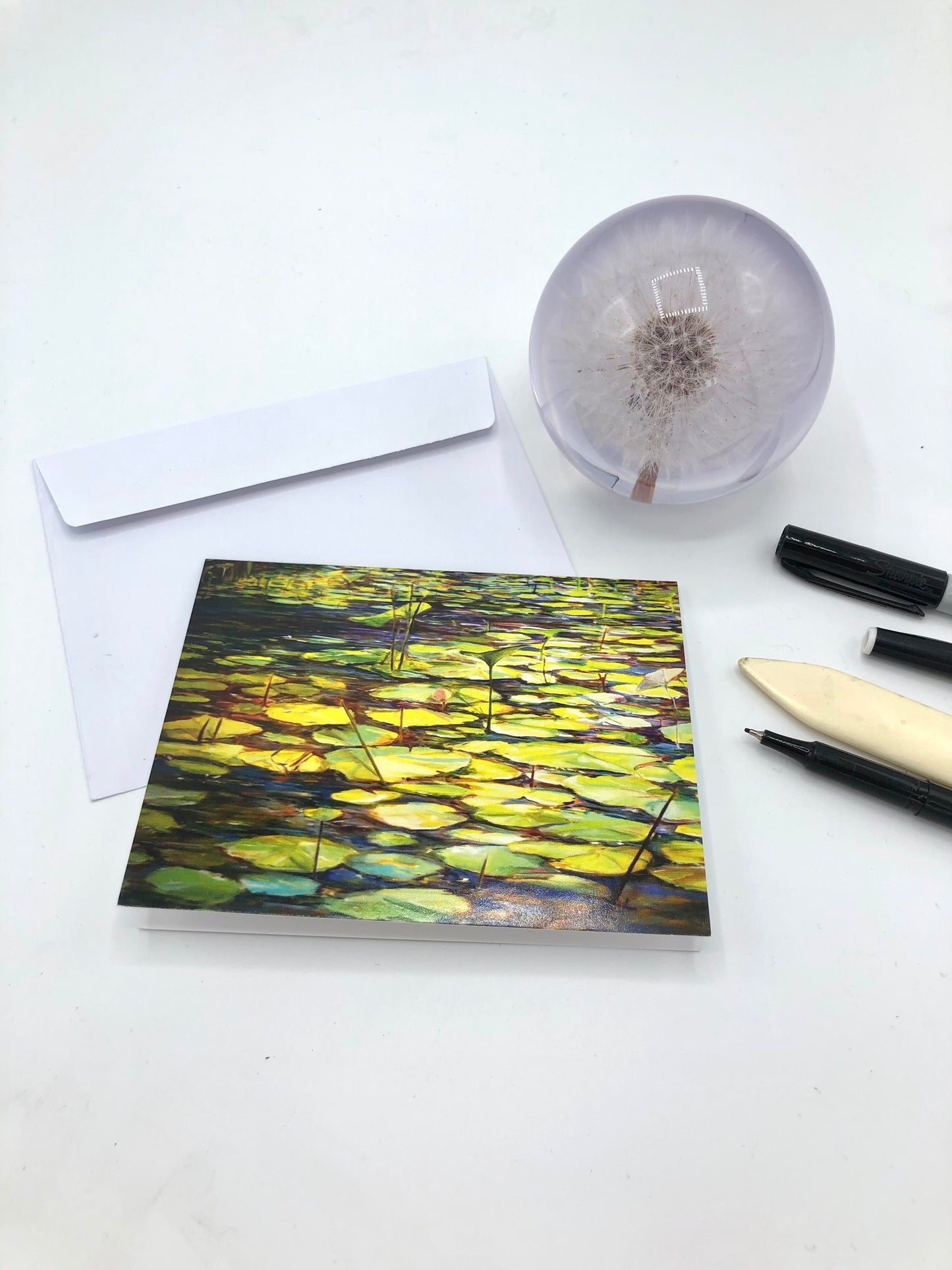2 Greeting Cards- Set # 1 (Water Lilies & Morning Light)