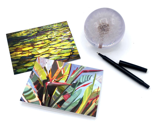 2 Greeting Cards- Set # 1 (Water Lilies & Morning Light)