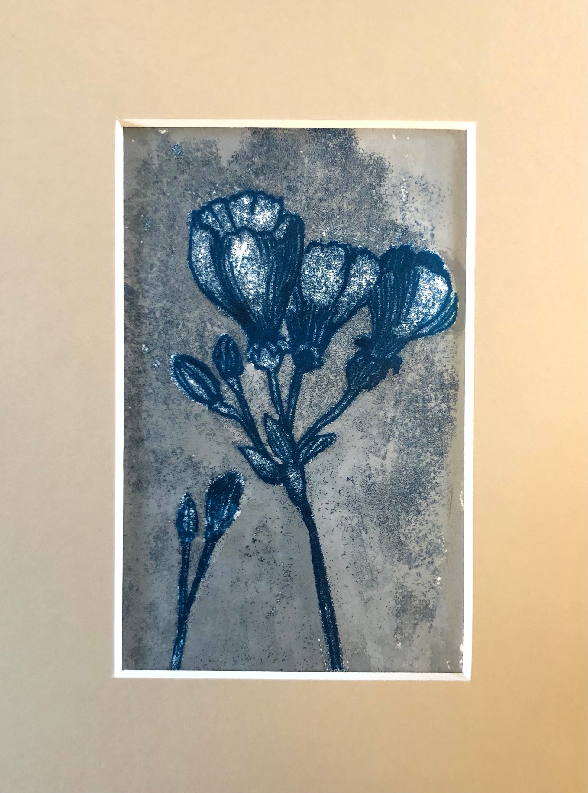 Delicate Blue Flower Print