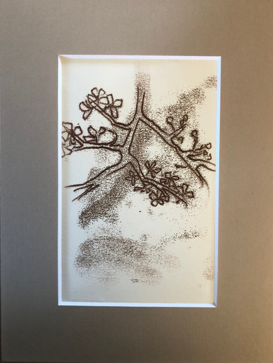 Sakura Love- Floral Monoprint